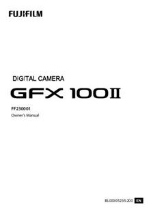 Fujifilm GFX 100 II manual. Camera Instructions.